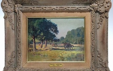 Charles LEFFEVRE (1813-1896) French oil on wood