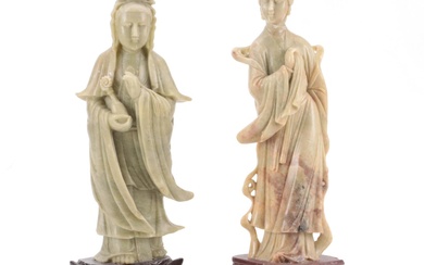 Chinese Carved Soapstone Figurines