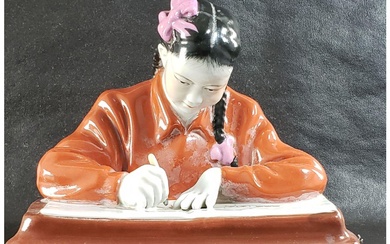 Chinese Cultural Revolution Porcelain Figure Mark 1960