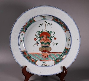 Chinese Kangxi Famille Verte Porcelain Charger