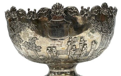 Chinese Silver Presentation Bowl Early 20th Century