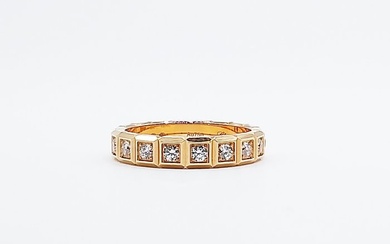 Chopard - Ring - Ice Cube - 18 kt. Rose gold - 0.38 tw. Diamond (Natural)