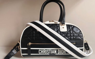 Christian Dior - Tracolla vibe bowling media macrocannage nera limited edition - Crossbody bag