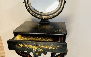 Coiffeuse, Jewellery box, Decorated wood. - Napoleon III Style - Wood - Second half 19th century