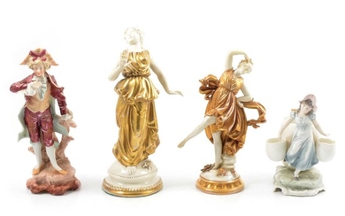 Collection of Continental and other porcelain and ceramic figurines