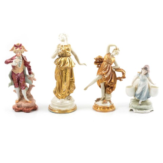 Collection of Continental and other porcelain and ceramic figurines