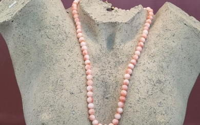 Collier fantaisie de perles corail diamètre... - Lot 21 - Alexandre Landre