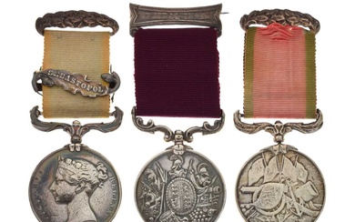 Crimea Medal 1854-56, Turkish Crimea Medal and Long Service and Good Conduct Medal