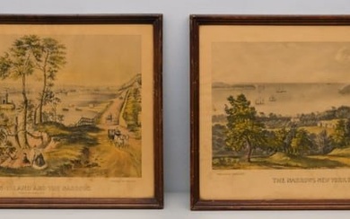 Currier & Ives, Pair of Prints of New York