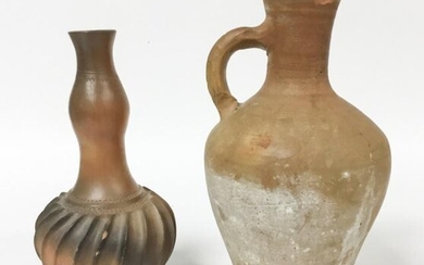 Cypriot Pottery Jug, Malaysian Pottery Vase