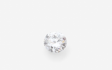 DIAMANT SUR PAPIER Rond de taille brillant pesant 1,02 ct. A brilliant cut diamond weighing...