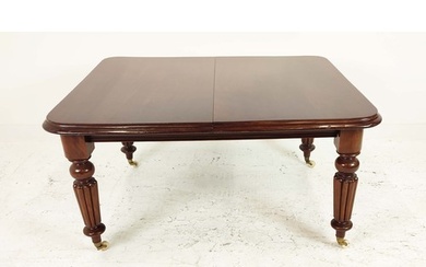 DINING TABLE, Victorian mahogany with two extra leaves, wind...