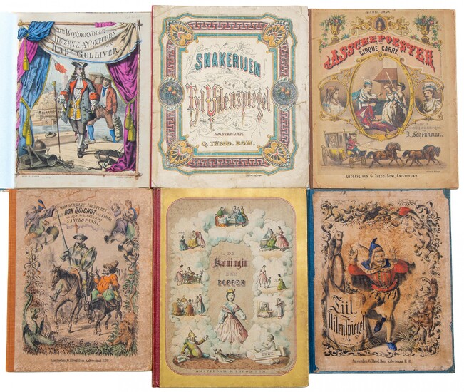 [DUTCH CHILDREN’S BOOKS] – LOT of 22 (late) 19th-cent. Dutch children’s (picture-)books, all published in Amsterdam by G.Th. BOM.