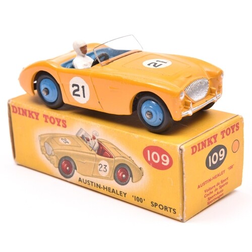 Dinky Toys Austin-Healey '100' Sports (109). An example in d...