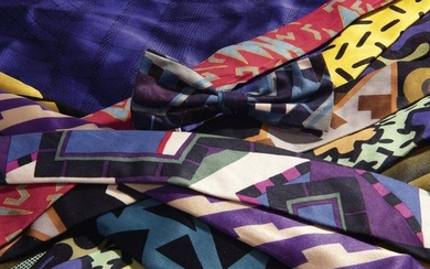 Du Pasquier;Sottsass;Sowden, 22 ties, pocket square