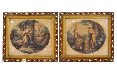 ENGLISH ITALIAN COLOR ENGRAVINGS BY ANGELICA KAUFFMAN