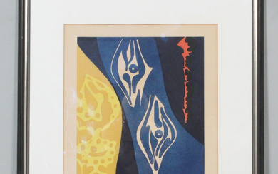 ERNST WILHELM NAY (1902-1968). color aquinta, “1965-8”, (1965).