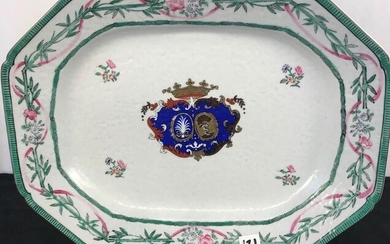 Early 1700's Chinese Export Platter w/ European Crest