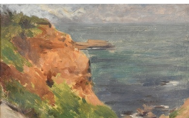 Early 20th Century French School. A Coastal Scene, Oil on pa...