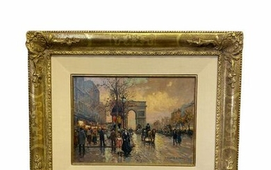 Edouard Cortes Oil Painting on Canvas Titled The Champs