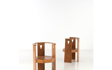 Eliel Saarinen (1873-1950) Paire de fauteuils