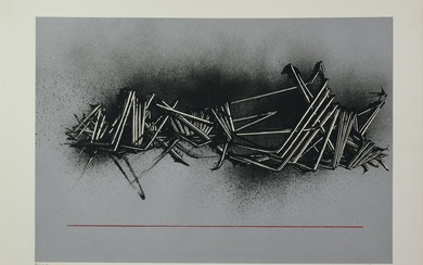 Emilio Scanavino (1922 - 1986) SANS TITRE sérigraphie, 56x76 cm ; ex. 98/125 signature et...
