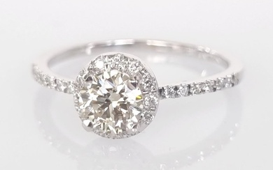 Engagement ring White gold Diamond