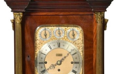 English Triple Fusee Eight Bell Bracket Clock