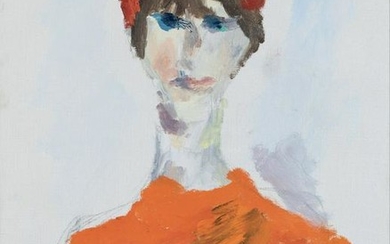 Ernesto Treccani (1920-2009), La ragazza in rosso, 1967