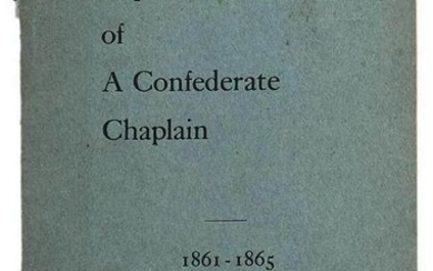 Experience of A Confederate Chaplain 1861-1864