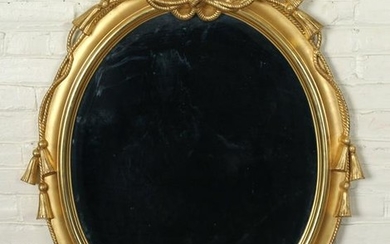 FRENCH MIRROR ROPE DESIGN AND GILT FINISH
