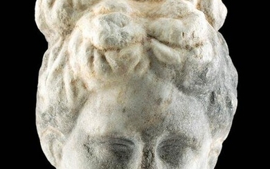 Fine Greek Hellenistic Marble Head, Possibly Aphrodite