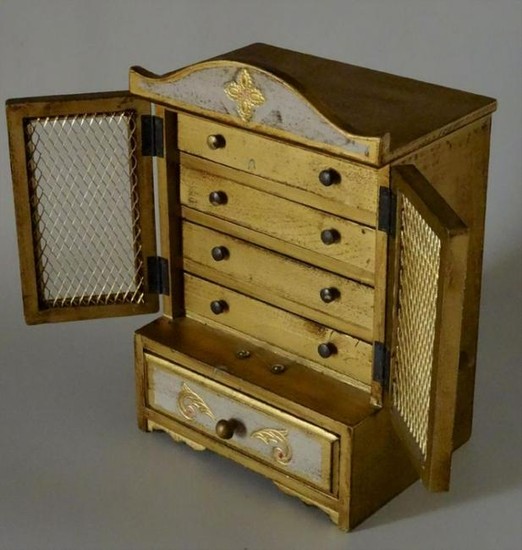 Florentine Style Jewelry Chest Music Box Sinatra Song