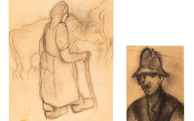 Floris Jespers (1889-1965), two drawings, 1943, 6,5 x 10,5 - 12,5 x 15,5 cm