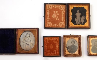 Four Cased Photographs, 19th c., consisting of a