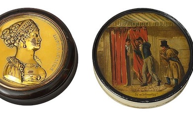 Four early 19th century continental snuff boxes