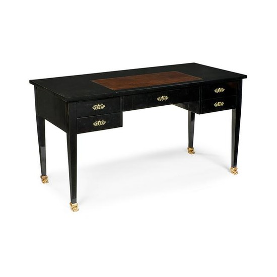 French Empire writing desk with lion's paw feet