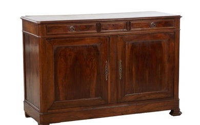 French Louis Philippe Kingwood Sideboard, mid 19th c., H.- 43 1/2 in., W.- 64 in., D.- 24 3/4 in.