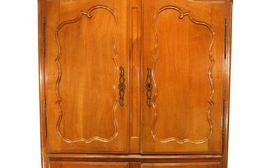 French Provincial Fruitwood Armoire, C. 1760