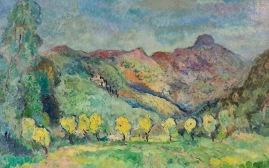 French School (XX) - Impressionism Mountains