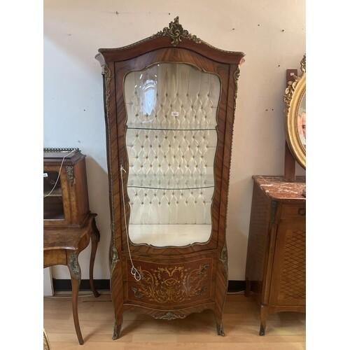 French style Louis XV vitrine, glass shelves, approx 192cm H...