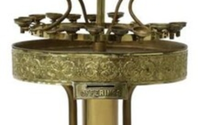 GILT METAL CHURCH VOTIVE OFFERINGS STAND