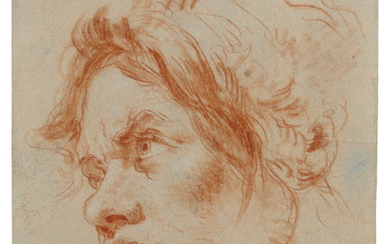GIOVANNI BATTISTA TIEPOLO (VENISE 1696-1770 MADRID), Tête de jeune homme regardant vers la gauche