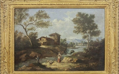 GIUSEPPE ZAIS (1709-1784) "In riva al fiume"