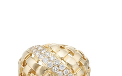 GOLD AND DIAMOND 'VANNERIE' RING, TIFFANY & CO.