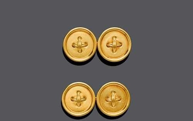 GOLD CUFFLINKS, BY TIFFANY & Co.