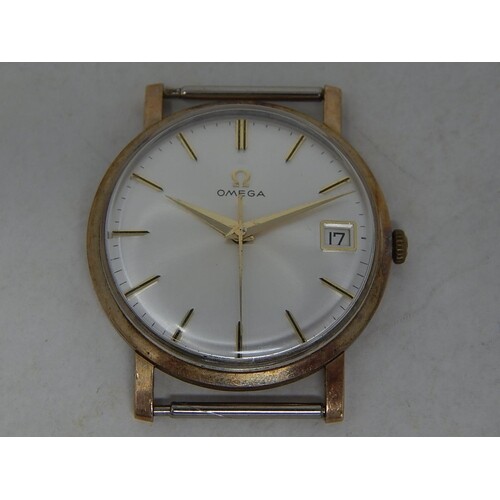 Gentleman's 9ct Gold OMEGA Wristwatch with Date Aperture & S...