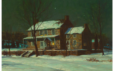 George William Sotter (1879-1953), House in Winter Evening