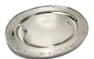 Gorham Sterling Silver Oval Meat Serving Platter Tray, #3112A, 1918