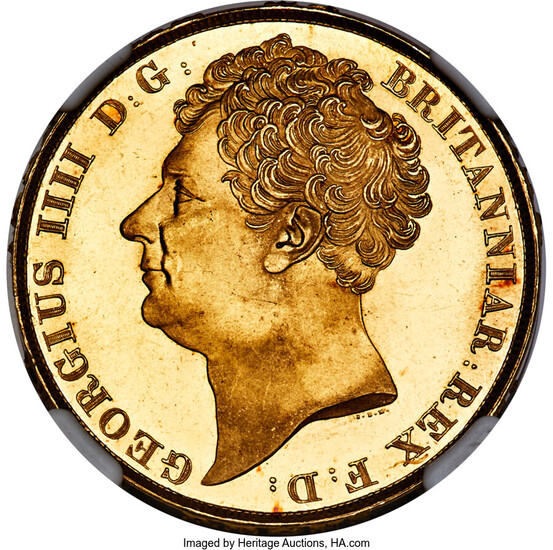Great Britain: , George IV gold 2 Pounds 1823 MS66+ NGC,...